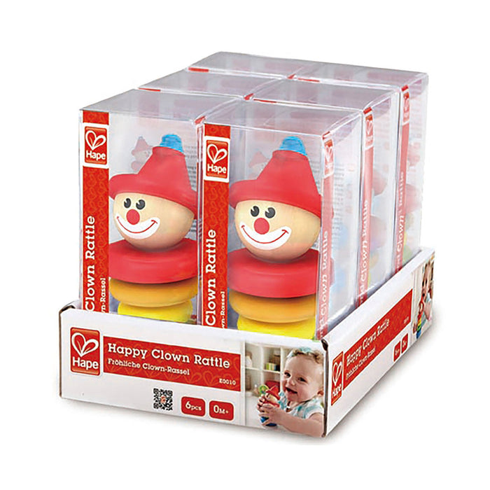 Hape Wooden Clown Rattle