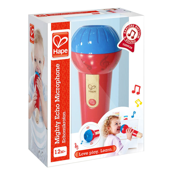Hape Prodigious Echo Toy Microphone, Battery Operated