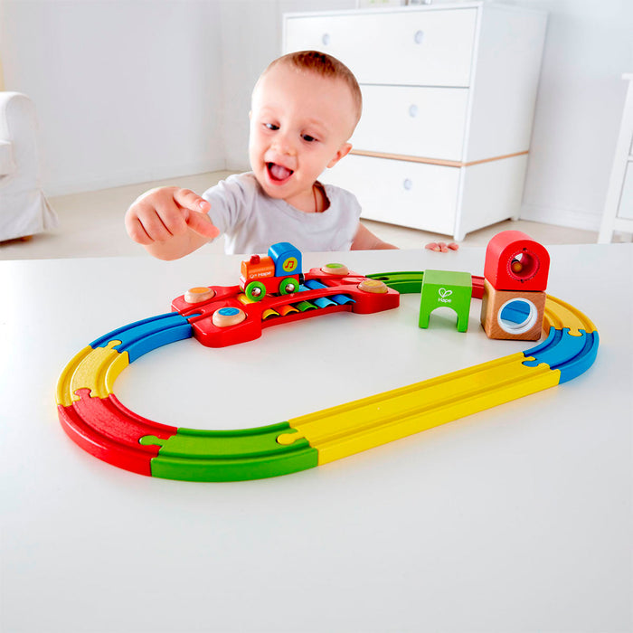 Pista Sensorial para Trenes Hape Juguete Vías Didácticas