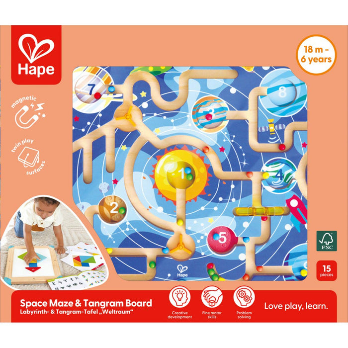 Hape Spatial Maze and Tangram Board