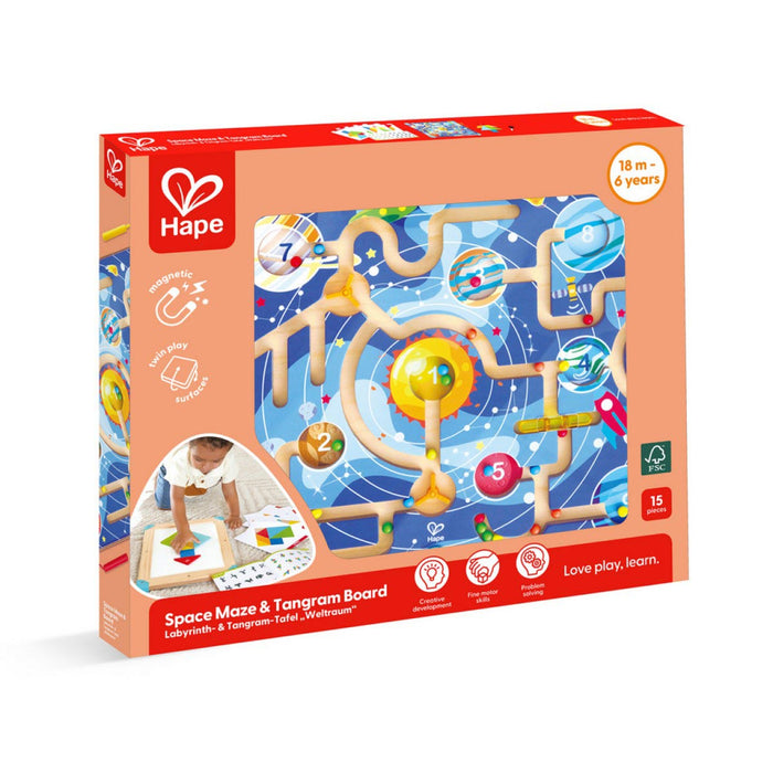 Hape Spatial Maze and Tangram Board