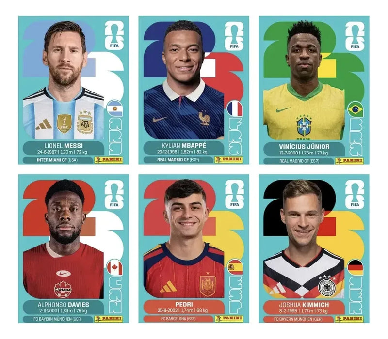 Paquetes De Figuritas X 10 Panini Oficial Mundial 2026